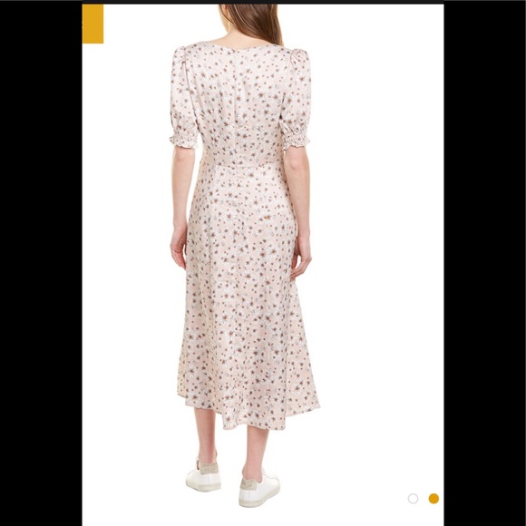 NWT WAYF Floral Midi Dress in Blush Daisy - Picture 2 of 9
